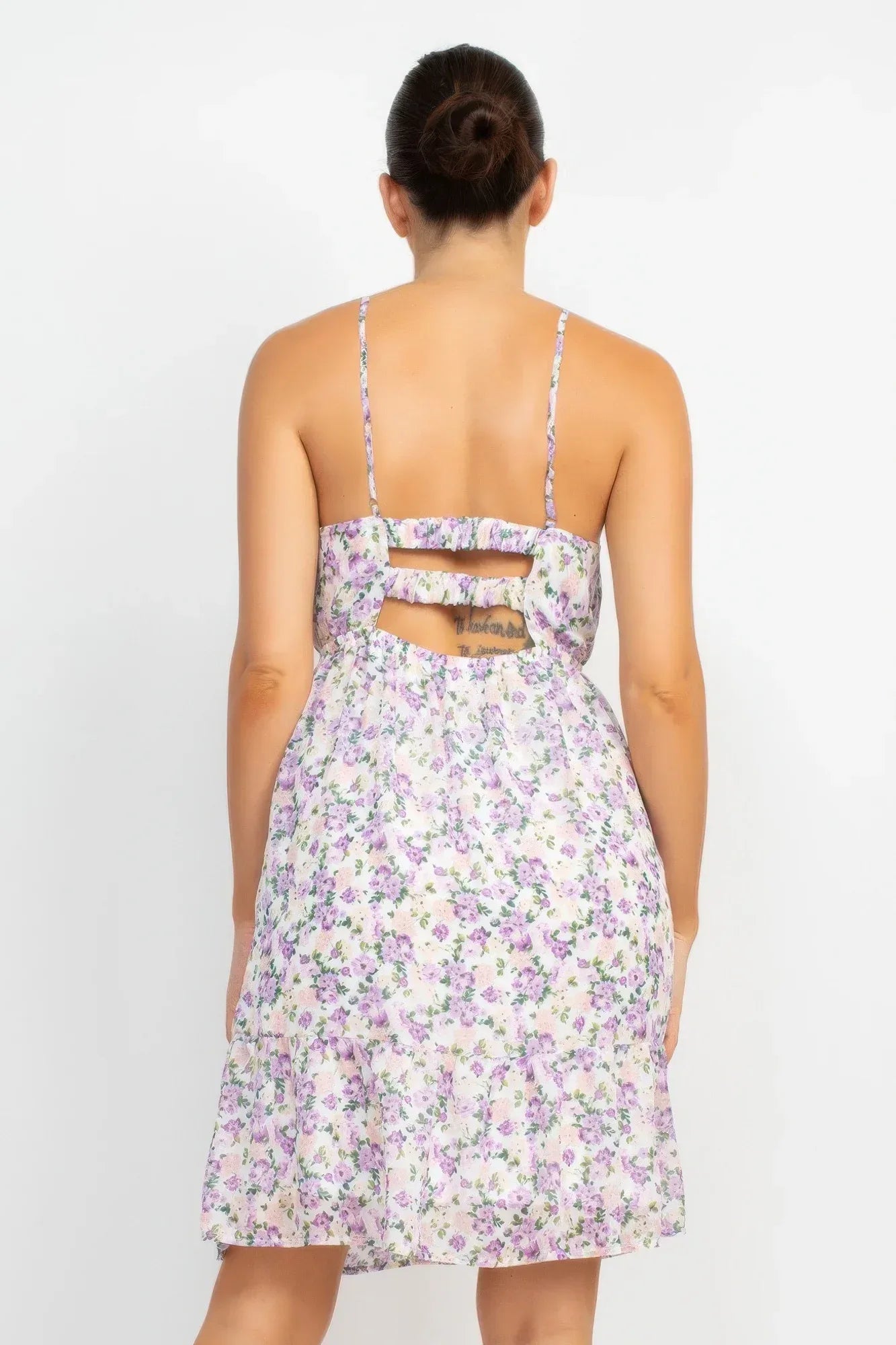 Double Strap Back Mini Dress | Mixtshop LLC