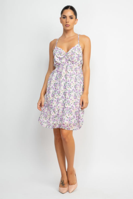 Double Strap Back Mini Dress | Mixtshop LLC