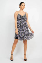 Double Strap Back Mini Dress | Mixtshop LLC