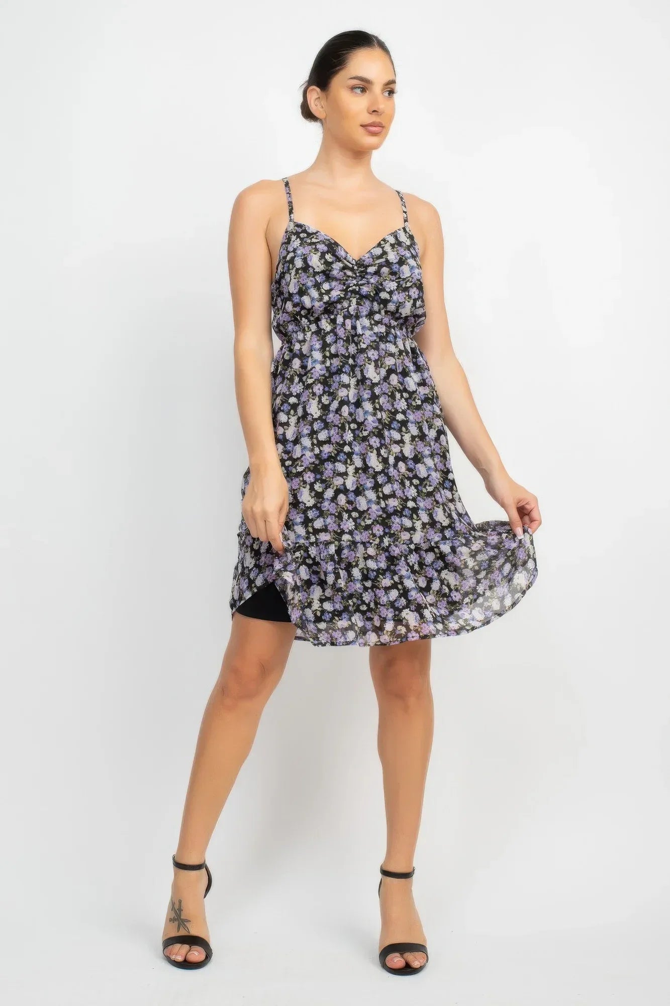Double Strap Back Mini Dress | Mixtshop LLC