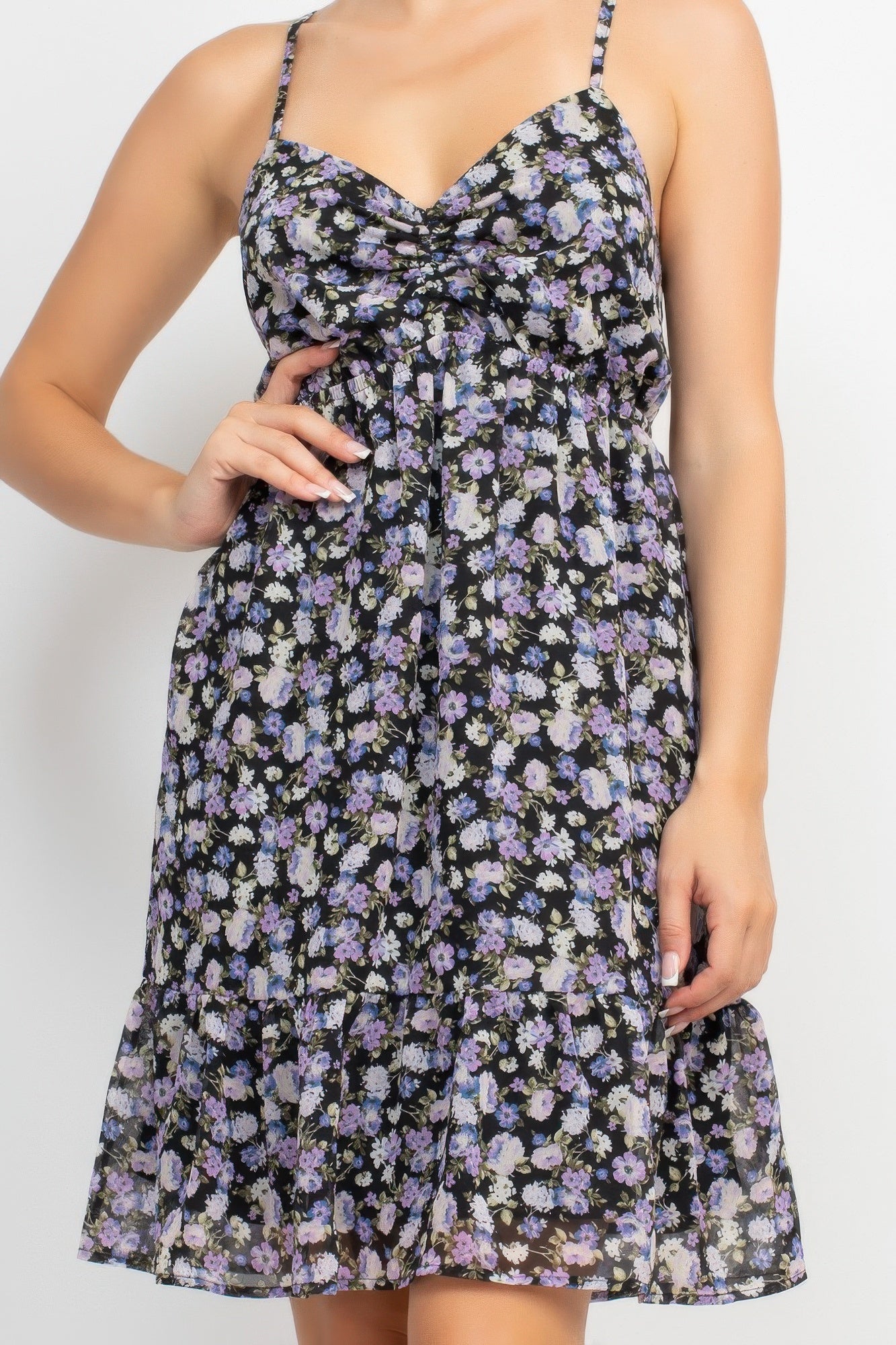 Double Strap Back Mini Dress | Mixtshop LLC