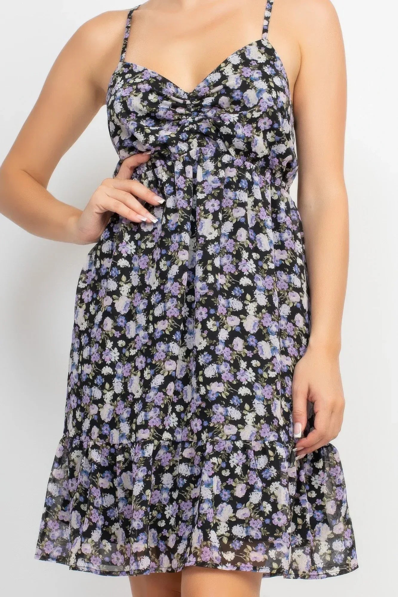 Double Strap Back Mini Dress | Mixtshop LLC