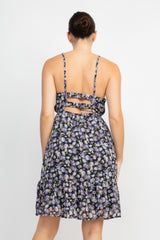 Double Strap Back Mini Dress | Mixtshop LLC