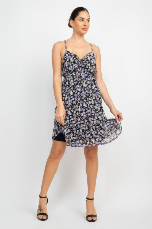 Double Strap Back Mini Dress | Mixtshop LLC