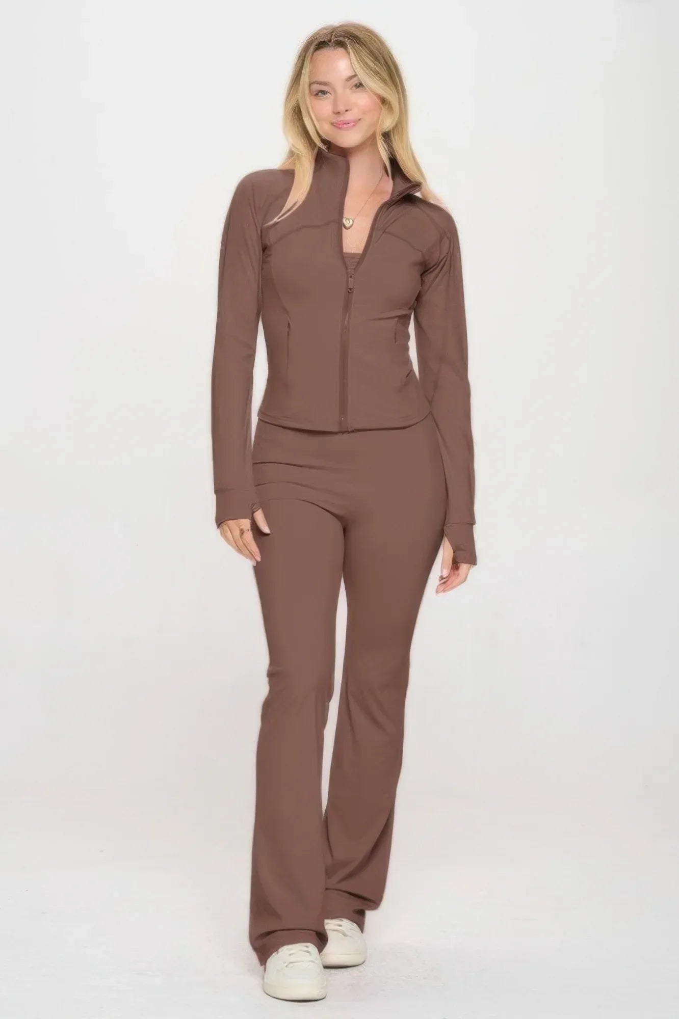 Premium Yoga Jacket W/jumpsuit Set | Mixtshop LLC Main image