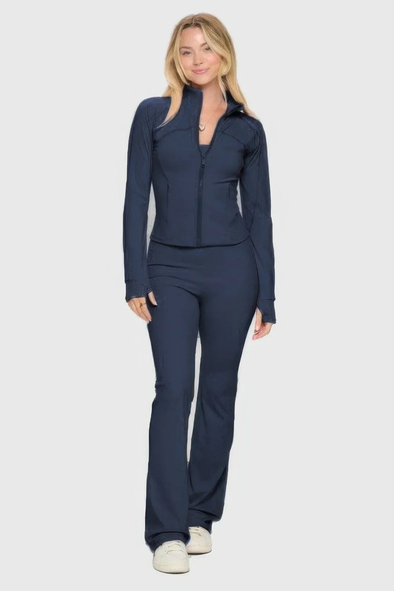 Premium Yoga Jacket W/jumpsuit Set | Mixtshop LLC