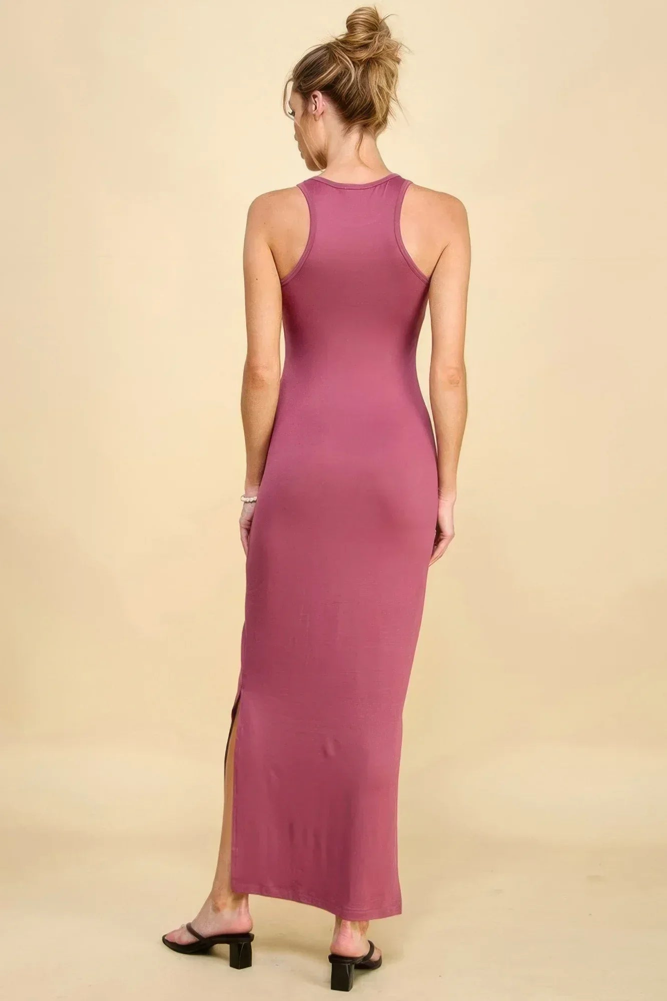 High Neck Side Slit Max Dress Secondary image