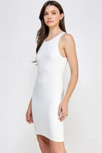 High Neck Double Layered Tank Mini Dress | Mixtshop LLC