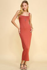 Square Neck Tank Maxi Dress | Mixtshop LLC