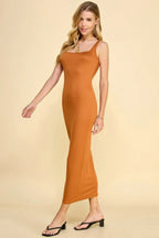 Square Neck Tank Maxi Dress | Mixtshop LLC