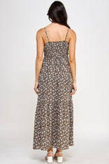 Floral Smocked Ruffle Maxi Dress | Mixtshop LLC