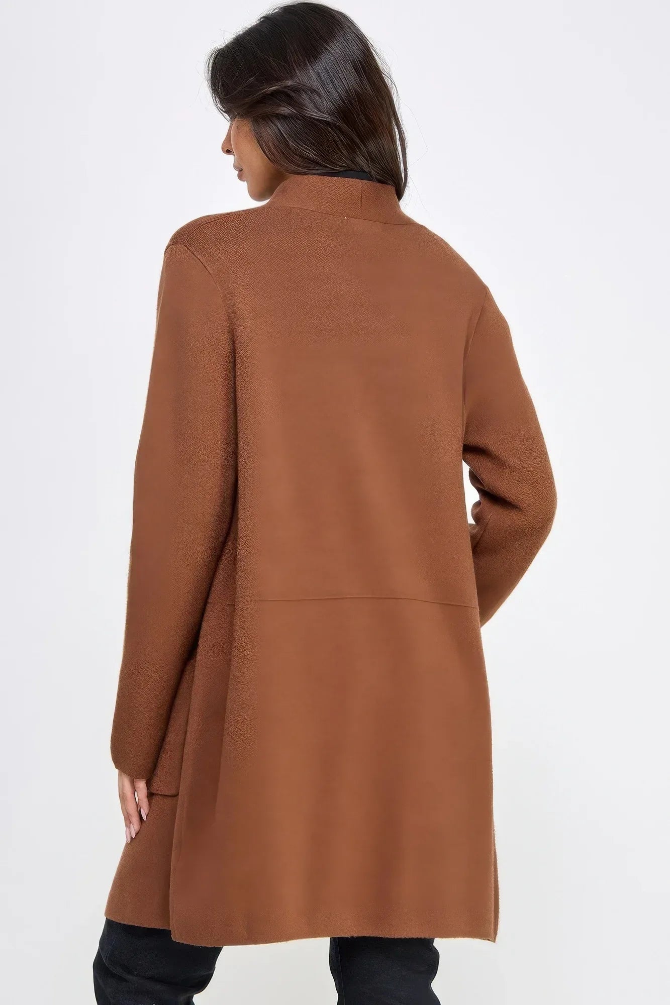 Basic Soft Long Line Open Front Sweater Cardigan | Mixtshop LLC