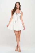 Front Ribbon Tie Bustier Dress | Mixtshop LLC