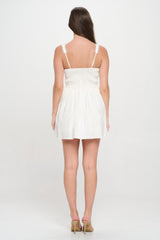 Front Ribbon Tie Bustier Dress | Mixtshop LLC