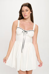 Front Ribbon Tie Bustier Dress | Mixtshop LLC