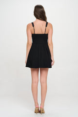 Front Ribbon Tie Bustier Dress | Mixtshop LLC