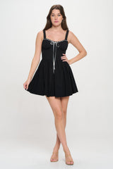 Front Ribbon Tie Bustier Dress | Mixtshop LLC