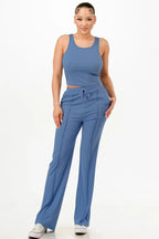 Ribbed Tank Top And Pant Set | Mixtshop LLC