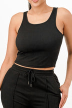 Ribbed Tank Top And Pant Set | Mixtshop LLC