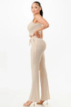 Ribbed Tank Top And Pant Set | Mixtshop LLC