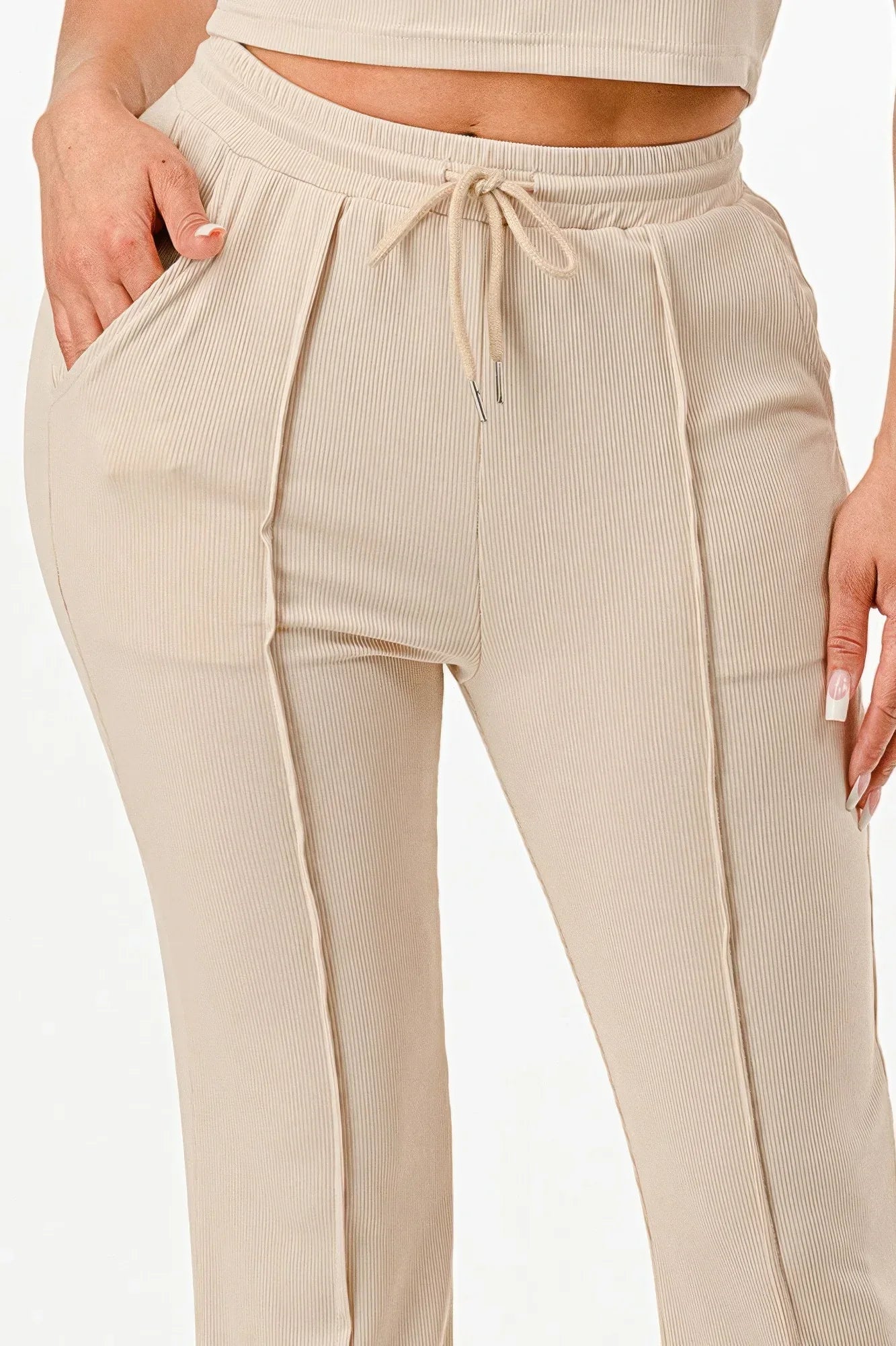 Ribbed Tank Top And Pant Set | Mixtshop LLC