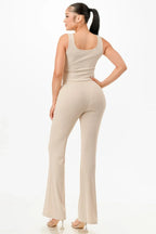 Ribbed Tank Top And Pant Set | Mixtshop LLC