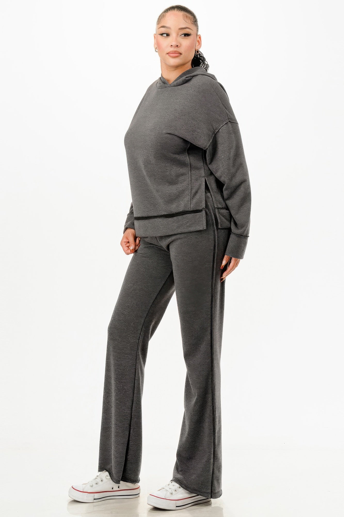 Washed Sweat Two-piece Set Secondary image