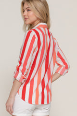Long Slv Wide Stripe Woven Shirt | Mixtshop LLC