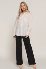 Long Sleeve Linen Blend Shirt | Mixtshop LLC