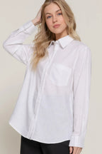 Long Sleeve Linen Blend Shirt | Mixtshop LLC