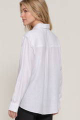 Long Sleeve Linen Blend Shirt | Mixtshop LLC