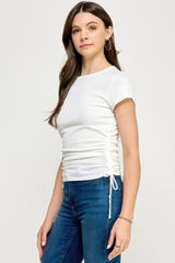 Side Ruched Detail Top | Mixtshop LLC