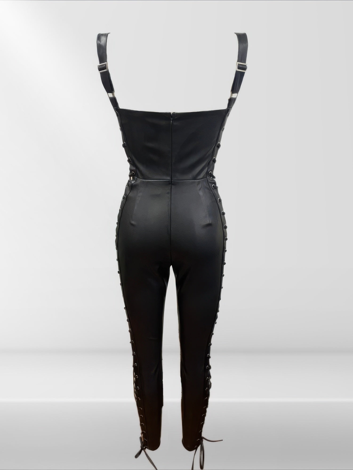 Faux Leather Jumpsuit | Mixtshop LLC