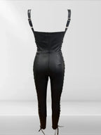Faux Leather Jumpsuit | Mixtshop LLC