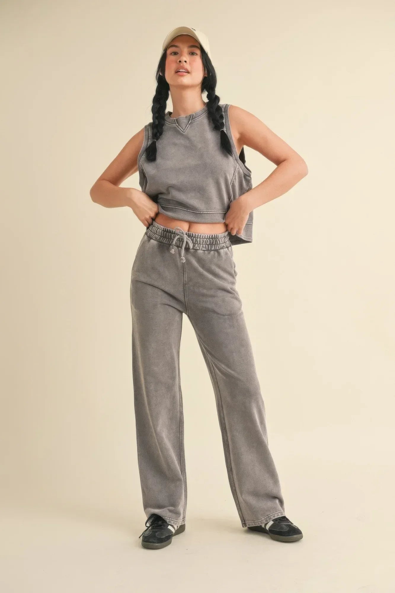 Mineral Wash Sleeveless Top | Mixtshop LLC
