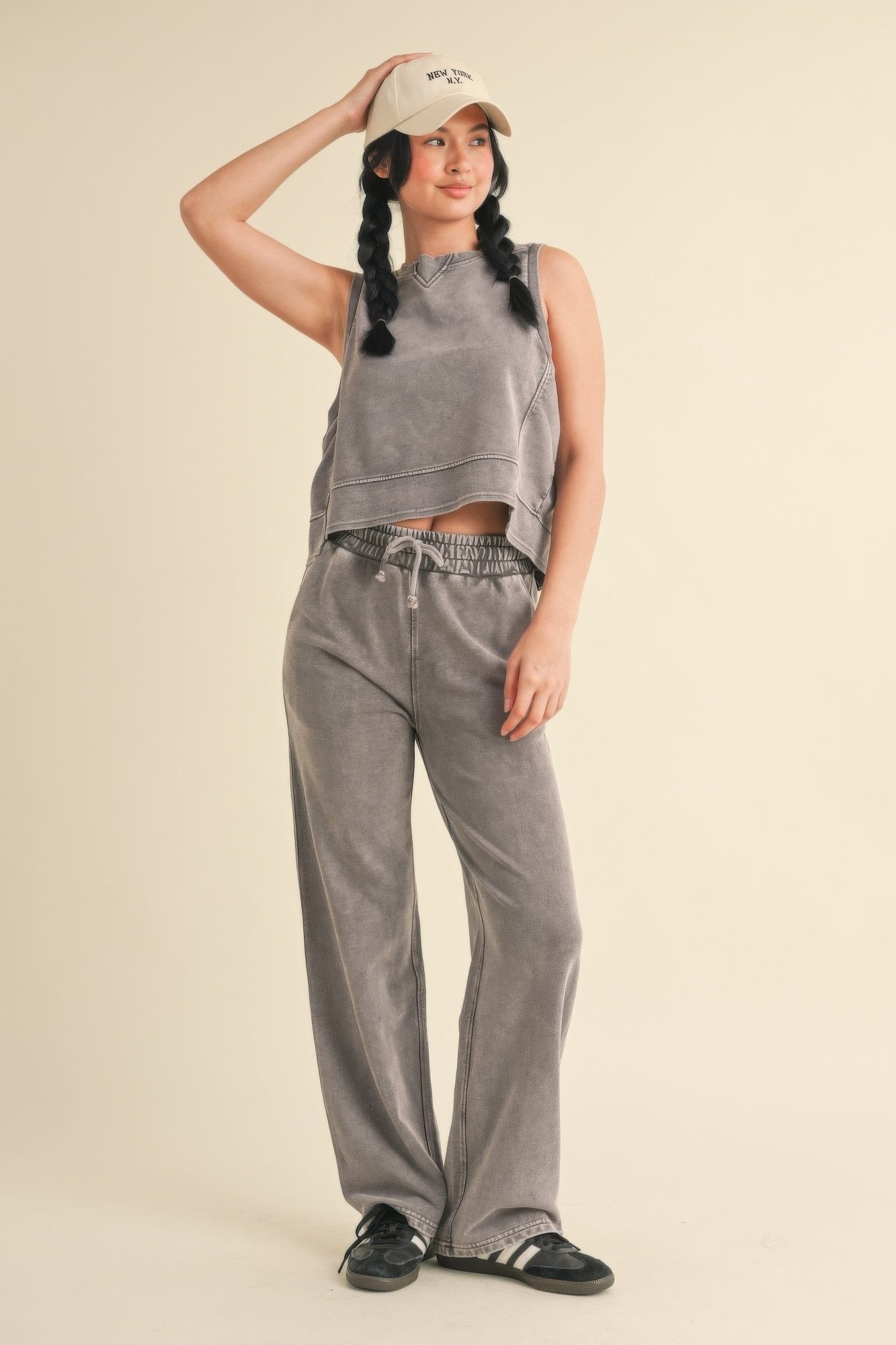 Mineral Wash Sleeveless Top | Mixtshop LLC