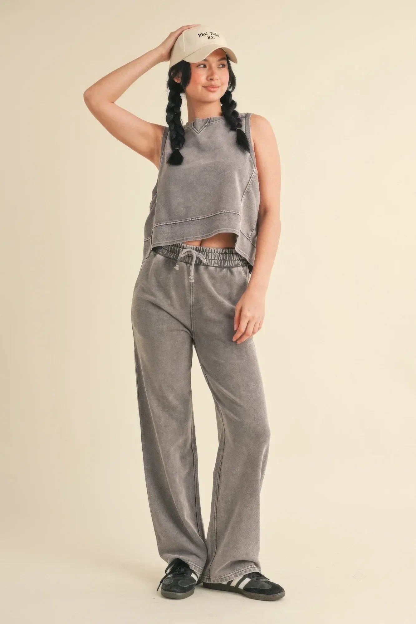 Mineral Wash Sleeveless Top | Mixtshop LLC