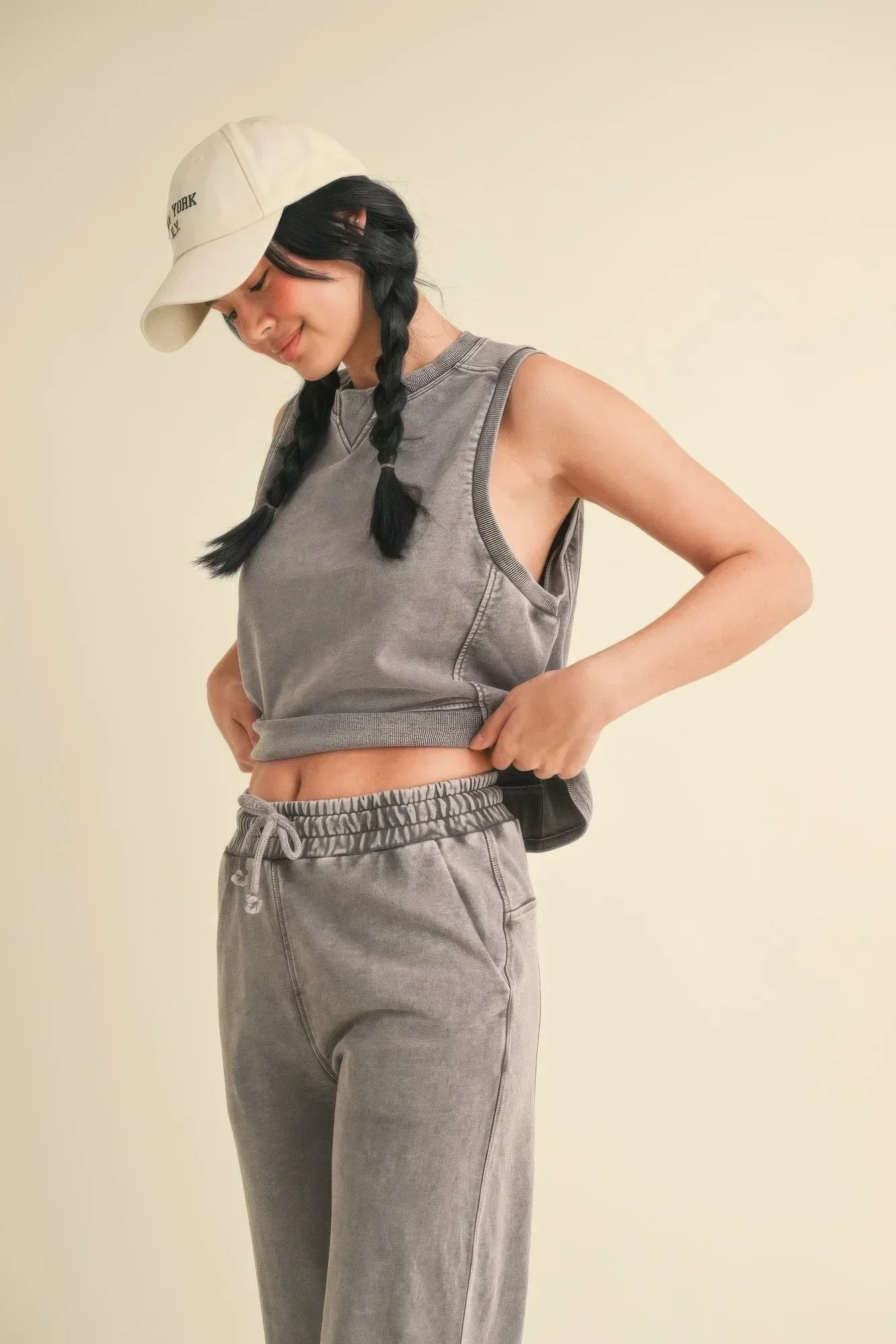 Mineral Wash Sleeveless Top | Mixtshop LLC