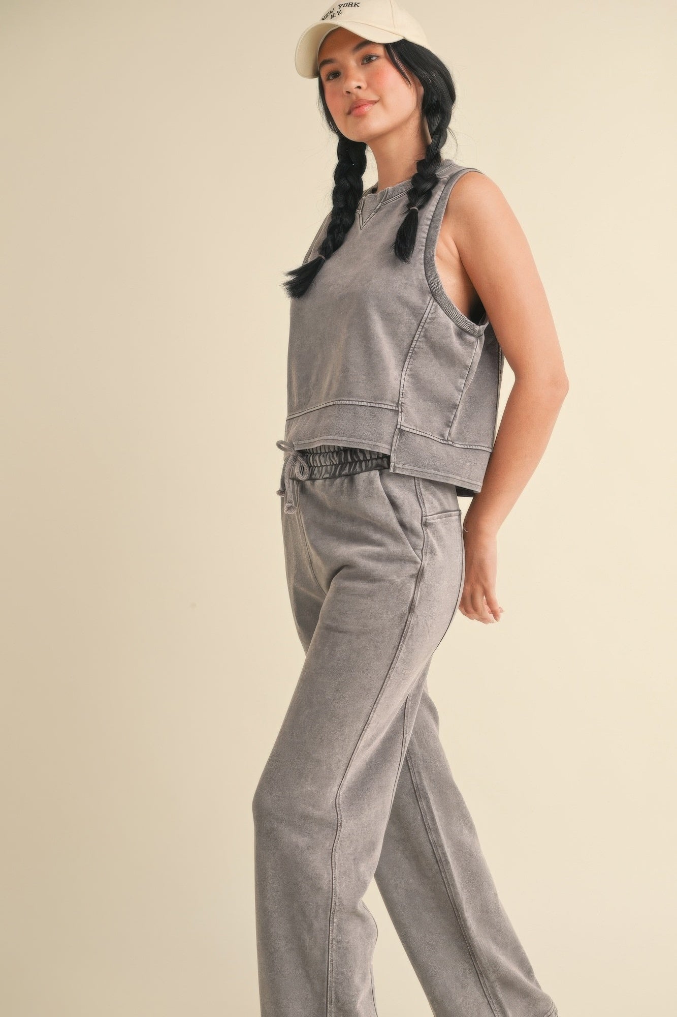 Mineral Wash Sleeveless Top | Mixtshop LLC