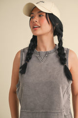 Mineral Wash Sleeveless Top | Mixtshop LLC