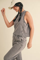 Mineral Wash Sleeveless Top | Mixtshop LLC