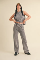 Mineral Wash Sleeveless Top | Mixtshop LLC