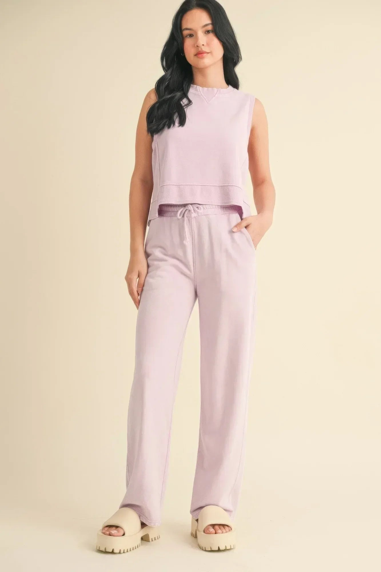 Mineral Wash Sleeveless Top | Mixtshop LLC