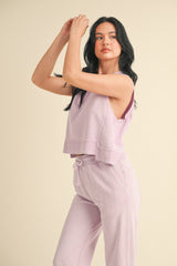 Mineral Wash Sleeveless Top | Mixtshop LLC