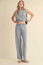 Mineral Wash Sleeveless Top | Mixtshop LLC