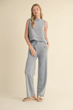 Mineral Wash Sleeveless Top | Mixtshop LLC