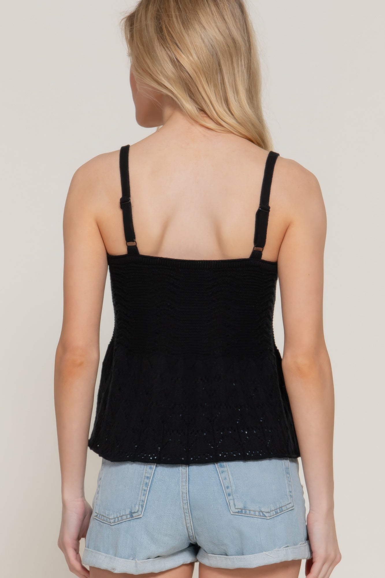 Flower Trim Detail Pointelle Spring Sweater | Mixtshop LLC
