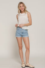 Sleeveless Crochet Spring Sweater | Mixtshop LLC