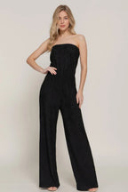 Crinkle Knit Tube Jumpsuit | Mixtshop LLC