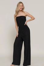 Crinkle Knit Tube Jumpsuit | Mixtshop LLC